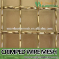 Two-way wave bending woven galvanized/copper decoration crimped wire mesh/stainless steel wire Crimped Wire mesh
